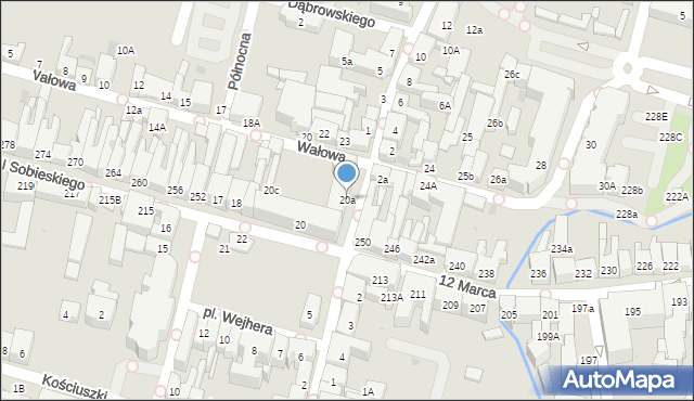 Wejherowo, Plac Wejhera Jakuba, 20a, mapa Wejherowo