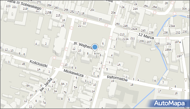 Wejherowo, Plac Wejhera Jakuba, 7, mapa Wejherowo