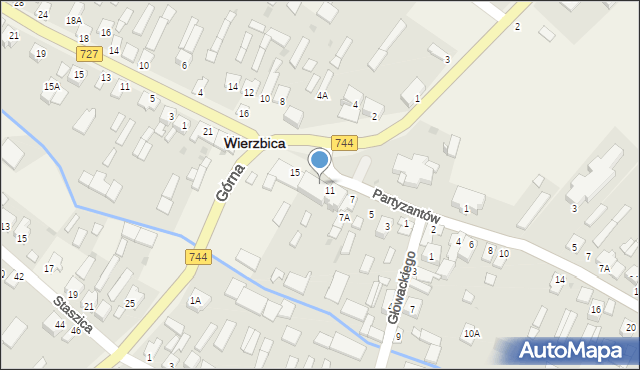 Wierzbica, Plac Jana Pawła II, 13, mapa Wierzbica