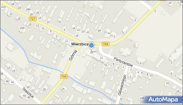 Wierzbica, Plac Jana Pawła II, 15, mapa Wierzbica