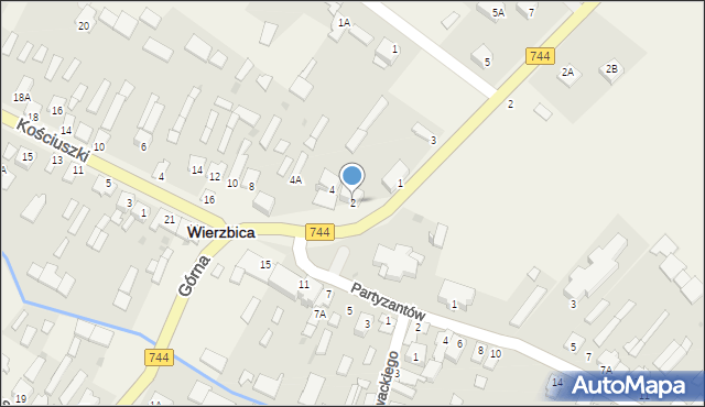 Wierzbica, Plac Jana Pawła II, 2, mapa Wierzbica