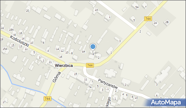 Wierzbica, Plac Jana Pawła II, 4, mapa Wierzbica