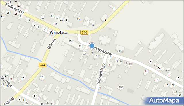 Wierzbica, Plac Jana Pawła II, 5, mapa Wierzbica