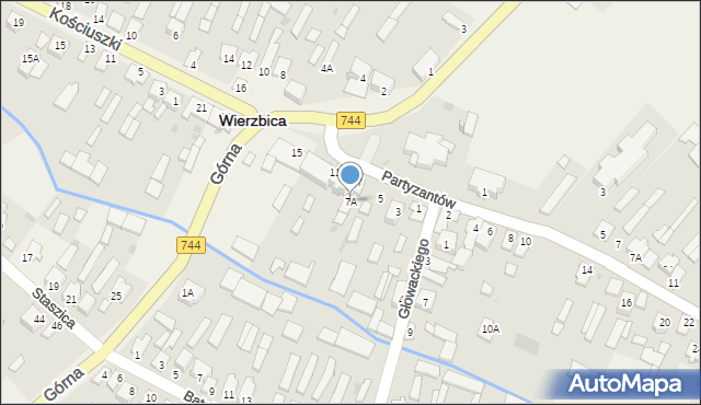 Wierzbica, Plac Jana Pawła II, 7A, mapa Wierzbica