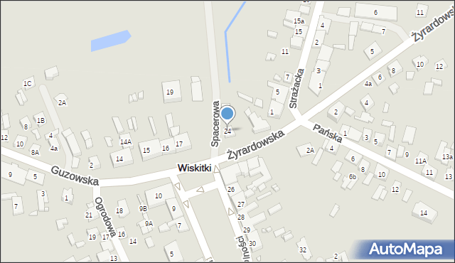 Wiskitki, Plac Wolności, 24, mapa Wiskitki