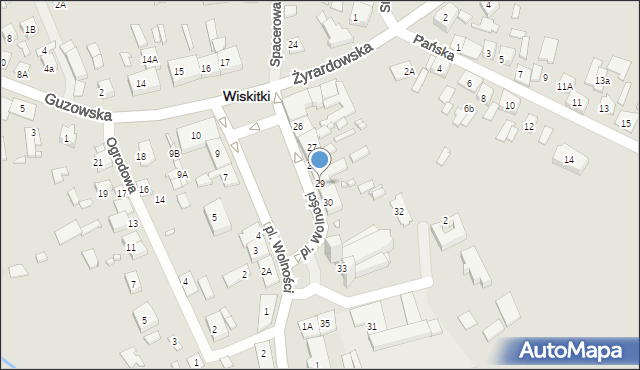 Wiskitki, Plac Wolności, 29, mapa Wiskitki