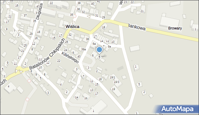 Wiślica, Plac Solny, 5, mapa Wiślica