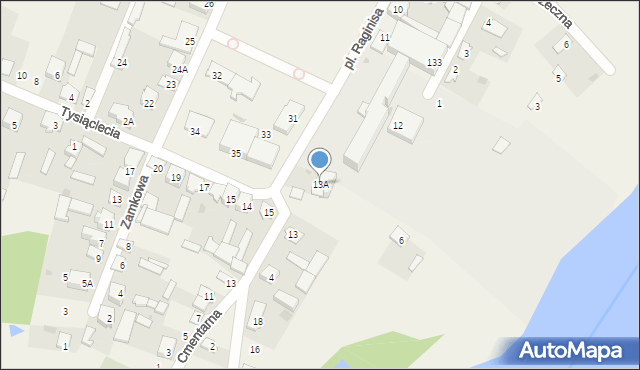 Wizna, Plac Raginisa Władysława, kpt., 13A, mapa Wizna