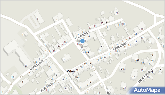 Wleń, Plac Bohaterów Nysy, 21/22, mapa Wleń