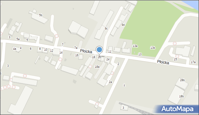 Włocławek, Płocka, 20, mapa Włocławka