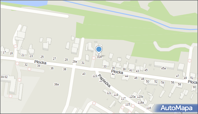 Włocławek, Płocka, 31A, mapa Włocławka