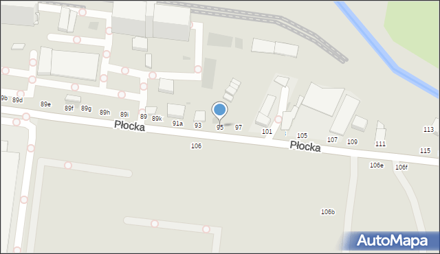 Włocławek, Płocka, 95, mapa Włocławka