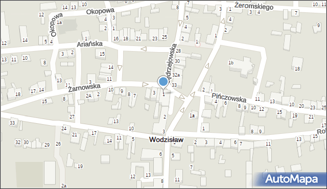 Wodzisław, Plac Wolności, 1, mapa Wodzisław