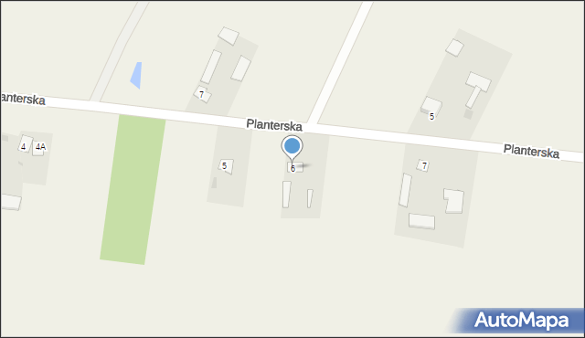 Wohyń, Planterska, 6, mapa Wohyń