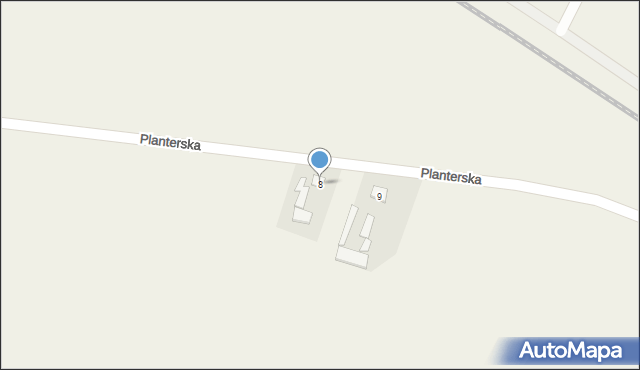 Wohyń, Planterska, 8, mapa Wohyń