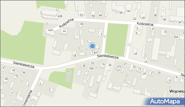 Wojcieszków, Plac Próchniewicza Władysława, 2, mapa Wojcieszków