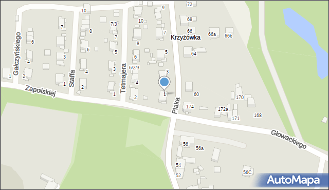 Wojkowice, Plaka, 1, mapa Wojkowice