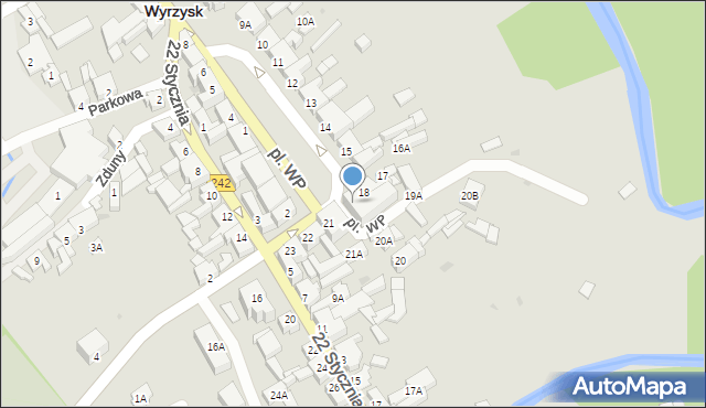 Wyrzysk, Plac Wojska Polskiego, 19, mapa Wyrzysk