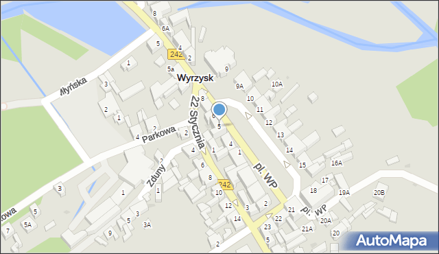 Wyrzysk, Plac Wojska Polskiego, 5, mapa Wyrzysk