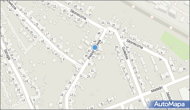 Zabrze, Plebiscytowa, 39, mapa Zabrza