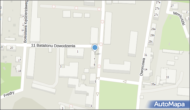 Żagań, Plac Orląt Lwowskich, 8, mapa Żagań