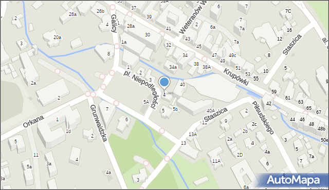 Zakopane, Plac Niepodległości, 4, mapa Zakopanego