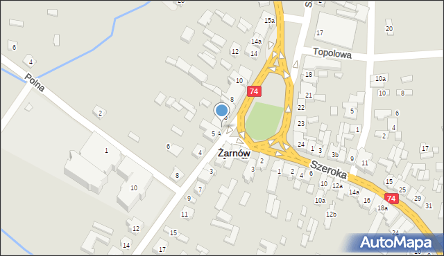 Żarnów, Plac Piłsudskiego Józefa, marsz., 6, mapa Żarnów