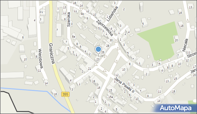 Zawidów, Plac Zwycięstwa, 24, mapa Zawidów