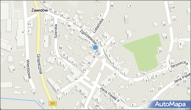 Zawidów, Plac Zwycięstwa, 29, mapa Zawidów