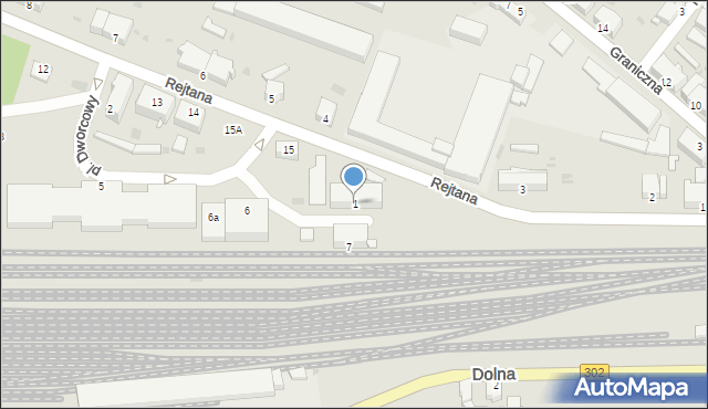 Zbąszyń, Plac Dworcowy, 1, mapa Zbąszyń