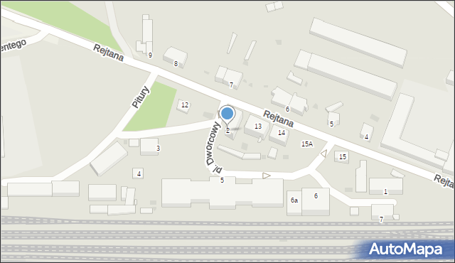 Zbąszyń, Plac Dworcowy, 2, mapa Zbąszyń