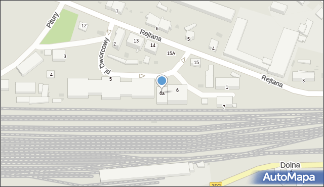Zbąszyń, Plac Dworcowy, 6a, mapa Zbąszyń