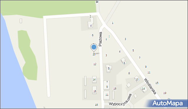 Zborowo, Plażowa, 10, mapa Zborowo