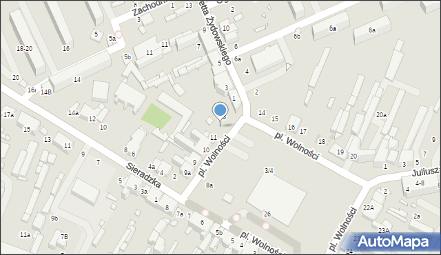 Zduńska Wola, Plac Wolności, 12, mapa Zduńska Wola