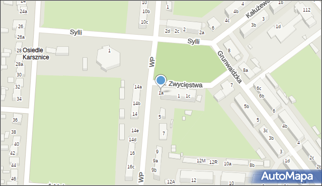 Zduńska Wola, Plac Zwycięstwa, 1a, mapa Zduńska Wola