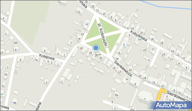 Zduny, Plac Kościuszki Tadeusza, gen., 19, mapa Zduny