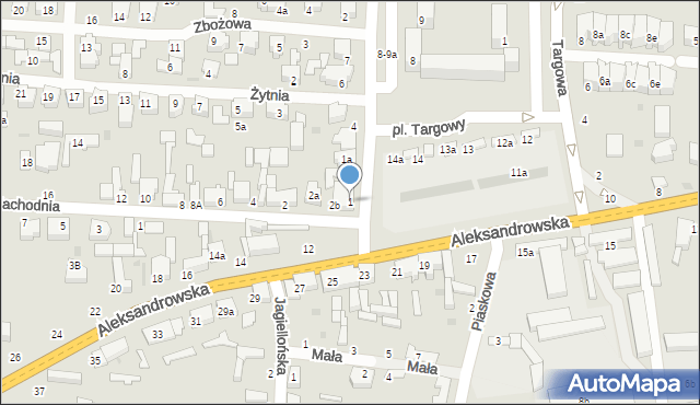 Zgierz, Plac Targowy, 1, mapa Zgierz
