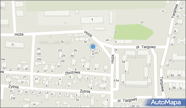 Zgierz, Plac Targowy, 11, mapa Zgierz