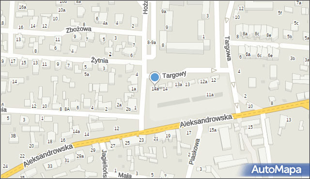 Zgierz, Plac Targowy, 14a, mapa Zgierz