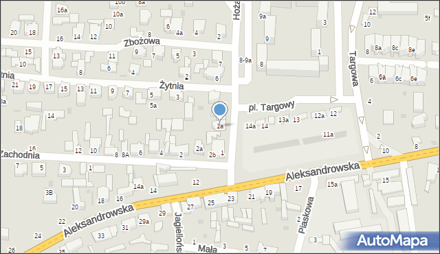Zgierz, Plac Targowy, 1a, mapa Zgierz