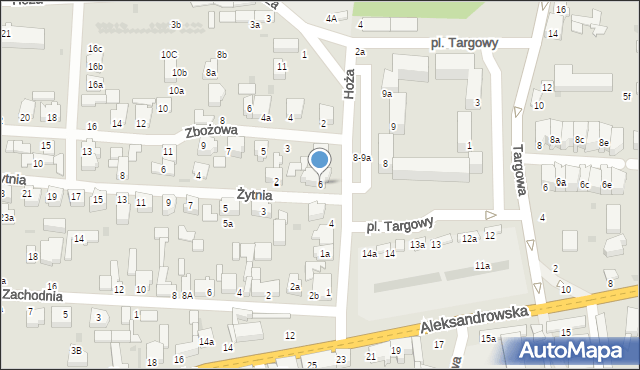 Zgierz, Plac Targowy, 6, mapa Zgierz