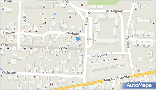 Zgierz, Plac Targowy, 6a, mapa Zgierz