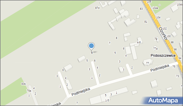 Zgierz, Plonowa, 8, mapa Zgierz