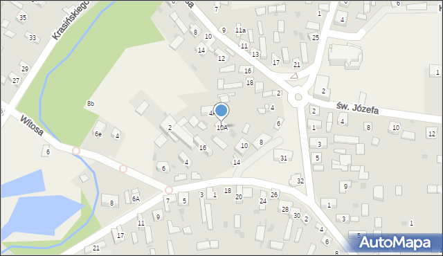 Złoty Potok, Plac św. Jana Chrzciciela, 10A, mapa Złoty Potok