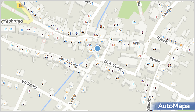 Złoty Stok, Plac Kościelny, 11, mapa Złoty Stok
