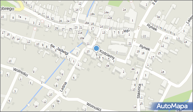 Złoty Stok, Plac Kościelny, 7, mapa Złoty Stok