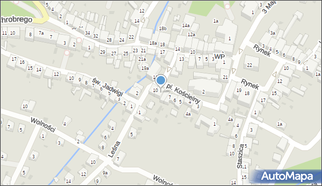 Złoty Stok, Plac Kościelny, 9, mapa Złoty Stok