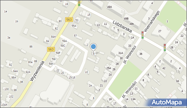 Żuromin, Plac Garażowy, 3, mapa Żuromin