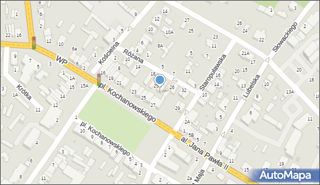 Zwoleń, Plac Kochanowskiego Jana, 27A, mapa Zwoleń