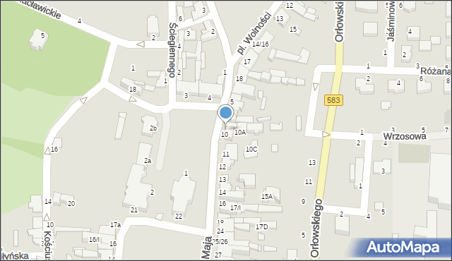 Żychlin, Plac Jana Pawła II, 9, mapa Żychlin